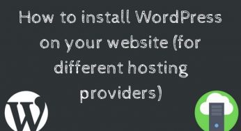 WordPress installation tips for different hosting providers