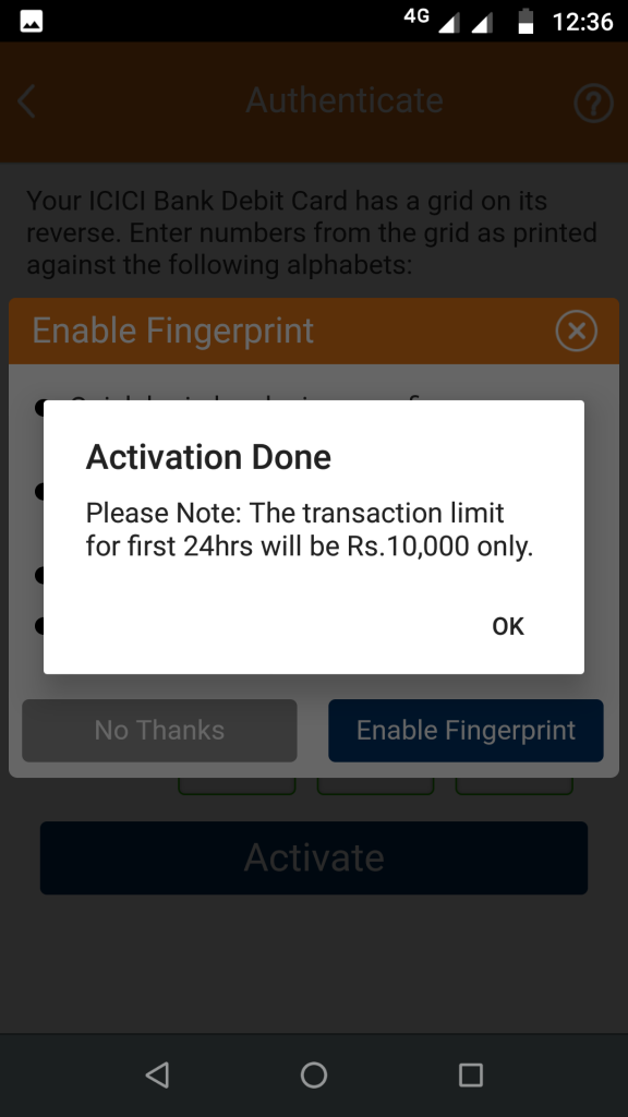 iMoble app activation done