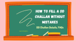 How to fill a DD challan